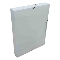 Elasticated folder 40mm (300 sheets) | Bronyl transparent white 402816