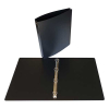 Bronyl black ring binder with 4 O-rings, 35mm