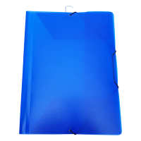 Bronyl transparent blue A4 PP elastic folder 402831