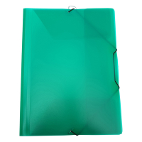 Bronyl transparent green A4 PP elastic folder 402833