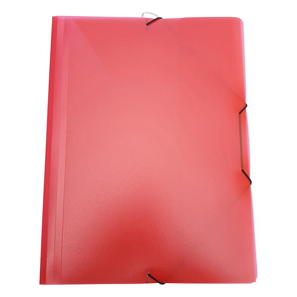 Bronyl transparent red A4 PP elastic folder 402832 - 1