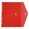 Bronyl transparent red A4 document envelope with perforated edge 99303 402838 - 2