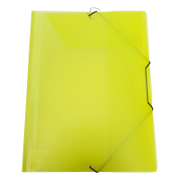 Bronyl transparent yellow A4 PP elastic folder 402834