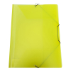 Bronyl transparent yellow A4 PP elastic folder 402834 - 1