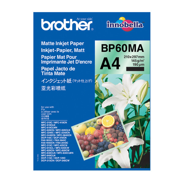 Brother BP60MA A4 matte inkjet photo paper, 145g, 25 sheets BP60MA 063526 - 1