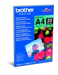 Brother BP71GA4 260g Premium Plus Glossy A4 photo paper (20 sheets) BP71GA4 063512