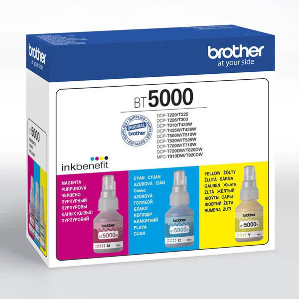 Brother BT5000CLVAL C/M/Y ink cartridge 3-pack (original Brother) 350110 - 1