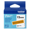 Brother Btag-T31 non-laminated black on orange tape, 12mm (original Brother) 080374 - 1