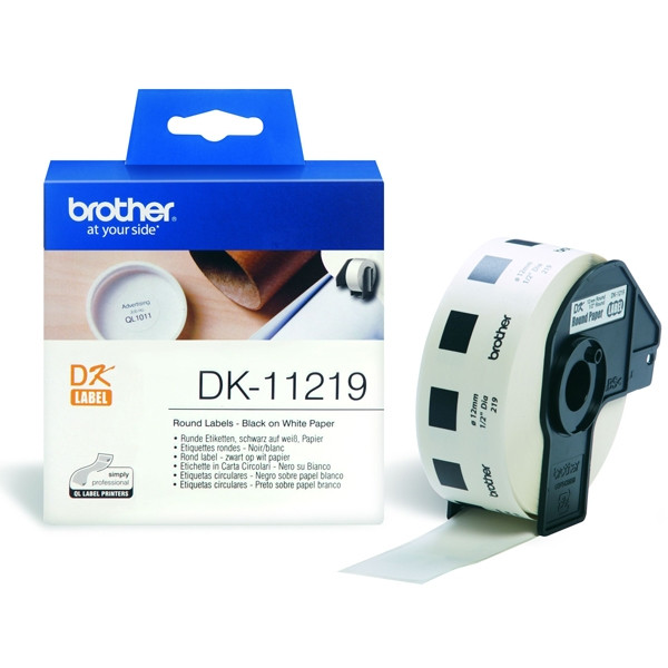 Brother DK-11219 white round label (original Brother) DK11219 080720 - 1