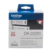 Brother DK-22251 red/black on white continuous paper tape (original Brother) DK-22251 080776
