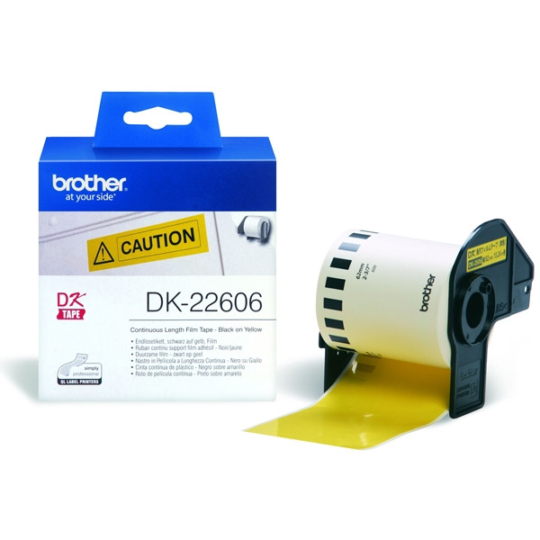 Brother DK-22606 continuous yellow label (original Brother) DK22606 080748 - 1