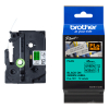 Brother Fle-7511 black on green flag tape 21mm (original Brother) 350558 - 1