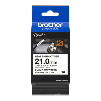 Brother HSe-251E black on white heat shrink tape, 21mm (original Brother) HSE251E 089224