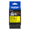Brother HSe-651E black on yellow heat shrink tape, 21mm (original Brother)