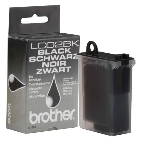 Brother LC-02BK black ink cartridge (original Brother) LC02BK 028509 - 1