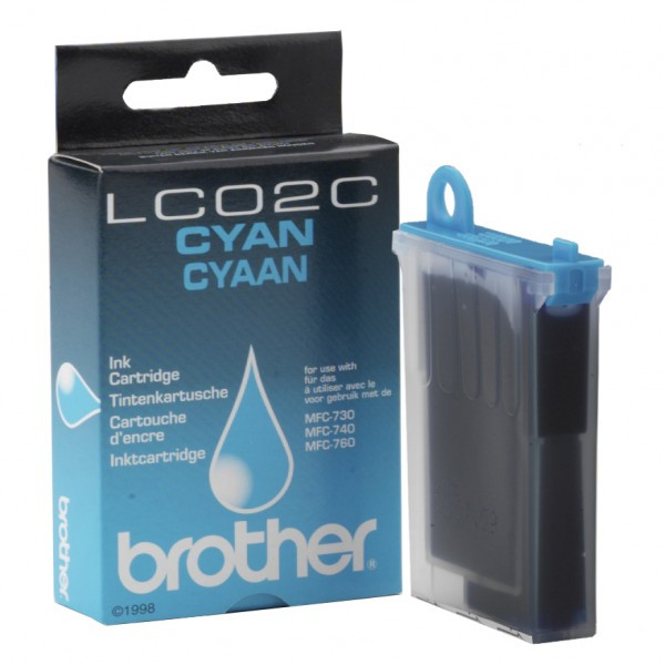 Brother LC-02C cyan ink cartridge (original Brother) LC02C 028529 - 1