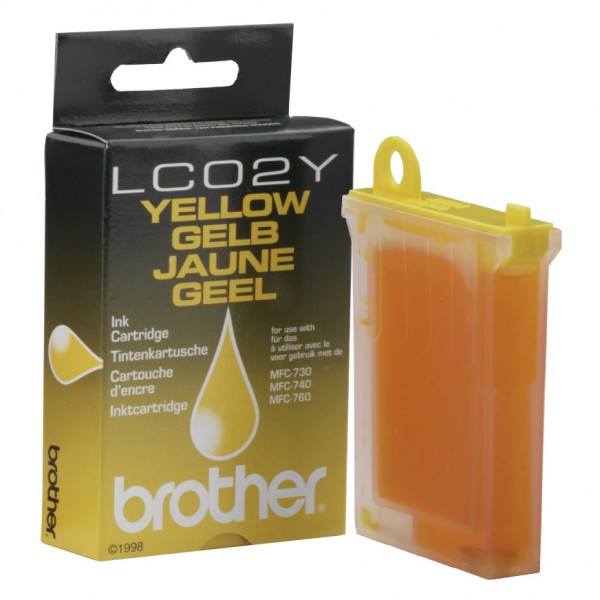 Brother LC-02Y yellow ink cartridge (original Brother) LC02Y 028569 - 1