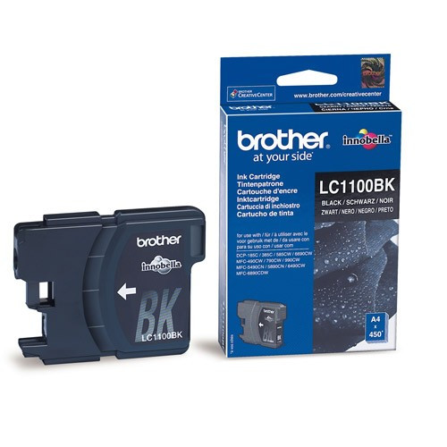 Brother LC-1100BK black ink cartridge (original Brother) LC1100BK 028845 - 1