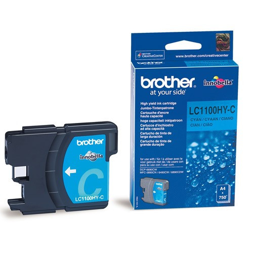 Brother LC-1100HYC high-capacity cyan ink cartridge (original Brother) 028854 - 1