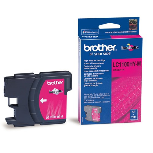 Brother LC-1100HYM high capacity magenta ink cartridge (original Brother) LC1100HYM 028860 - 1