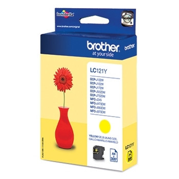 Brother LC-121Y yellow ink cartridge (original Brother) LC-121Y 029120 - 1