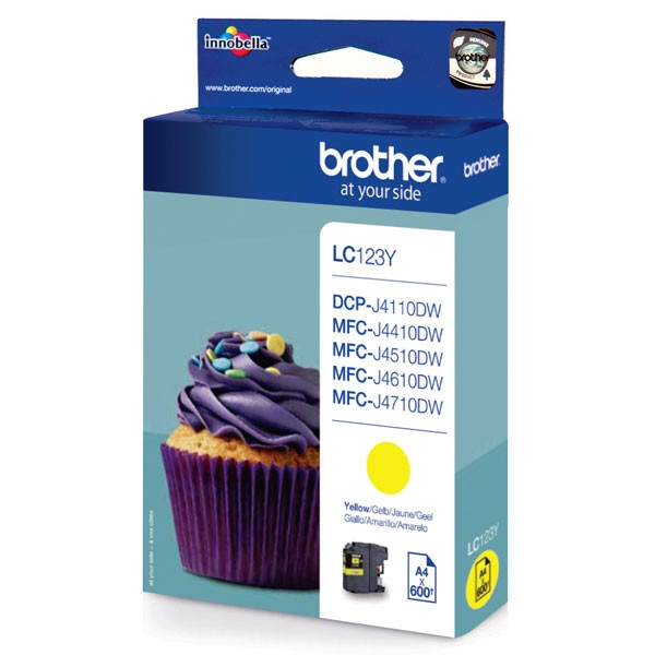 Brother LC-123Y yellow ink cartridge (original Brother) LC-123Y 029096 - 1