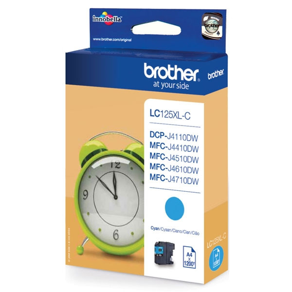 Brother LC-125XLC high-capacity cyan ink cartridge (original Brother) 029100 - 1