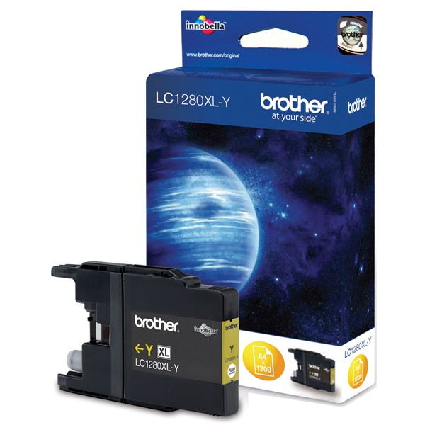 Brother LC-1280XLY high-capacity yellow ink cartridge (original Brother) 029068 - 1