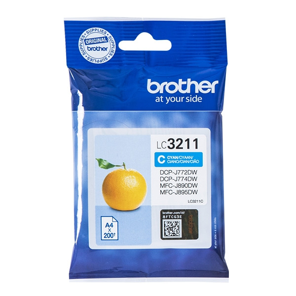 Brother LC-3211C cyan ink cartridge (original Brother) LC3211C 028480 - 1