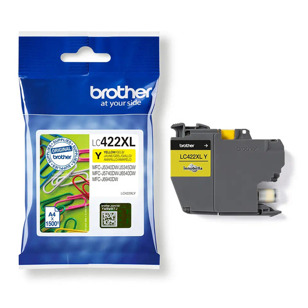Brother LC-422XLY high capacity yellow ink cartridge (original Brother) LC-422XLY 051318 - 1