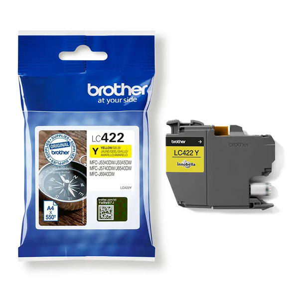 Brother LC-422Y yellow ink cartridge (original Brother) LC-422Y 051310 - 1