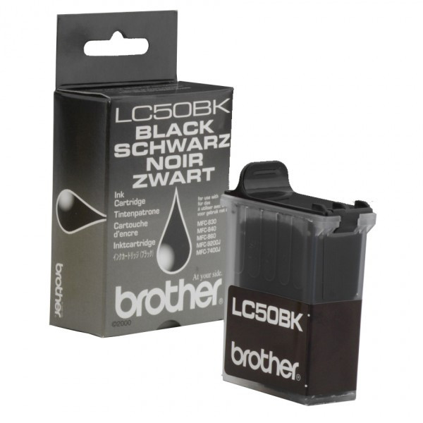 Brother LC-50BK black ink cartridge (original Brother) LC50BK 028709 - 1