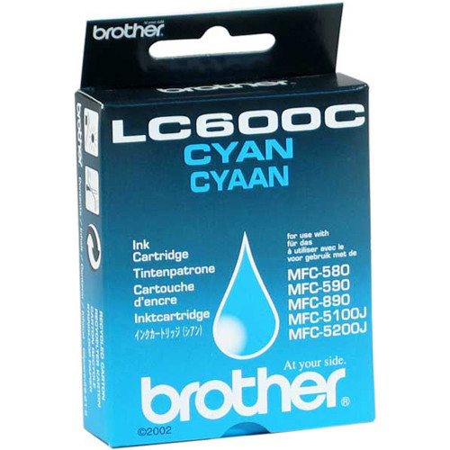 Brother LC-600C cyan ink cartridge (original Brother) LC600C 028960 - 1