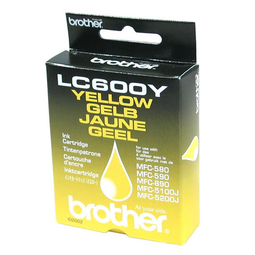 Brother LC-600Y yellow ink cartridge (original Brother) LC600Y 028980 - 1