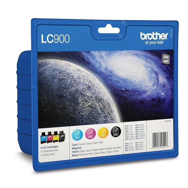 Brother LC-900VALBP BK/C/M/Y ink cartridge 4-pack (original Brother) LC-900VALBP 029086 - 1