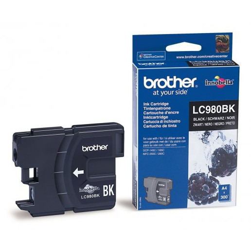 Brother LC-980BK black ink cartridge (original Brother) LC980BK 028868 - 1