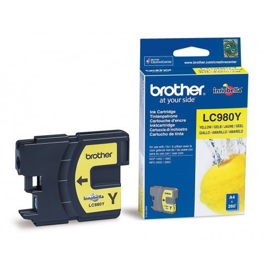 Brother LC-980Y yellow ink cartridge (original Brother) LC980Y 028874 - 1