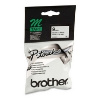 Brother M-K221BZ black on white tape, 9mm (original Brother) MK221BZ 080600