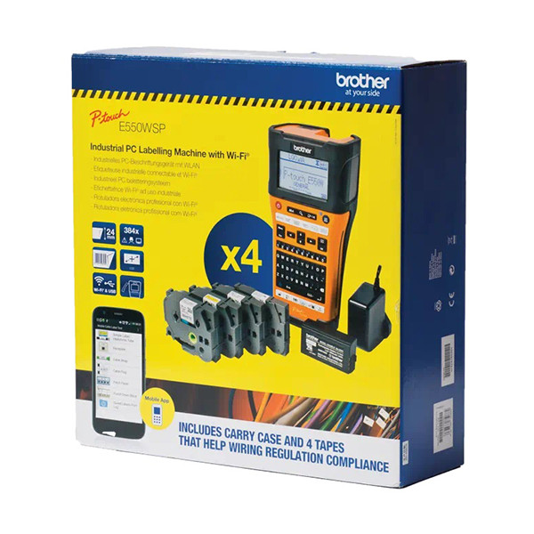 Brother PT-E550WSP industrial labelling system with carry case 833080 - 3