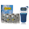 Brother PT-H107B portable labelling machine + 123ink version Brother TZe-221 black on white tape, 9mm (5-pack) 089306 - 1