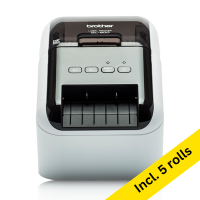 Brother QL-800 label printer + 123ink version Brother DK-11201 standard address label (5-pack) 833467