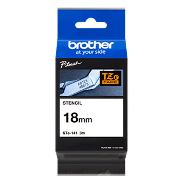 Brother STe-141 black on transparent stencil tape, 18mm (original Brother) STe-141 080692 - 1