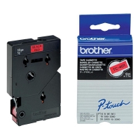 Brother TC-401 black on red tape, 12mm (original Brother) TC-401 088846
