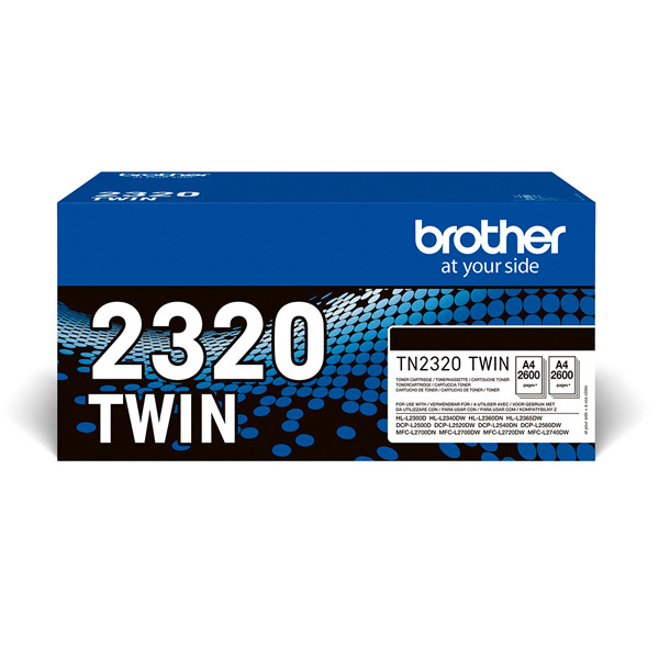 Brother TN-2320BK toner black double pack (original Brother) 051330 - 1