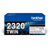 Brother TN-2320BK toner black double pack (original) 051330 - 1