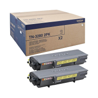 Brother TN-3280 high capacity black toner 2-pack (original Brother) 833418