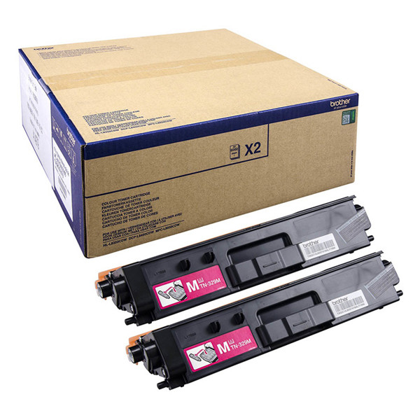 Brother TN-329M high capacity magenta toner 2-pack (original Brother) 051252 - 1