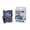Brother TX-153 blue on transparent tape, 24mm (original Brother) 080228 - 1