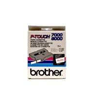 Brother TX-232 red on white tape, 12mm (original Brother) TX232 080236