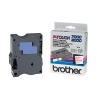 Brother TX-252 red on white tape, 24mm (original Brother) TX252 080244 - 1
